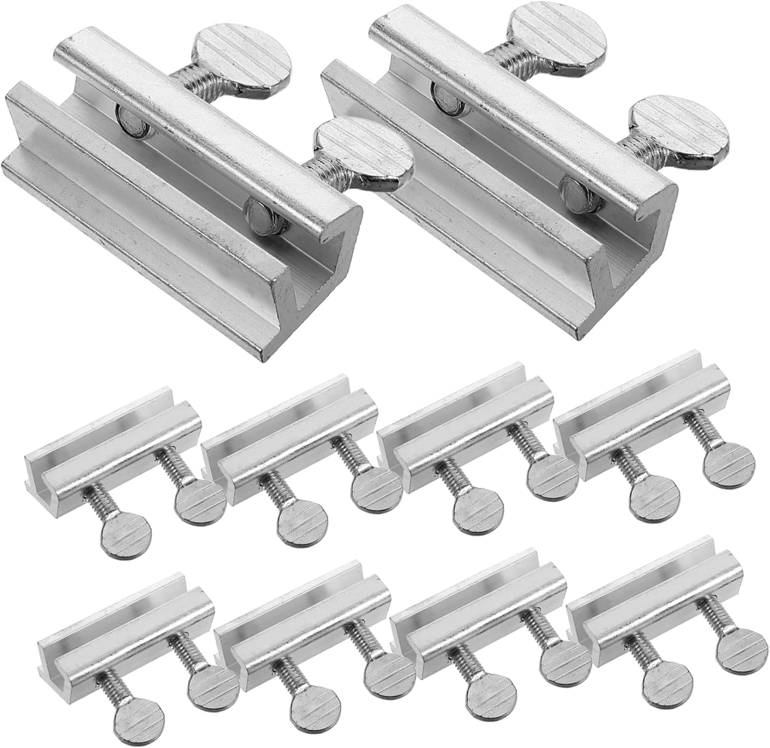 Veemoon 12pcs Adjustable Sliding Window Locks with Key for Vertical and Horizontal Security Limiters for Use
