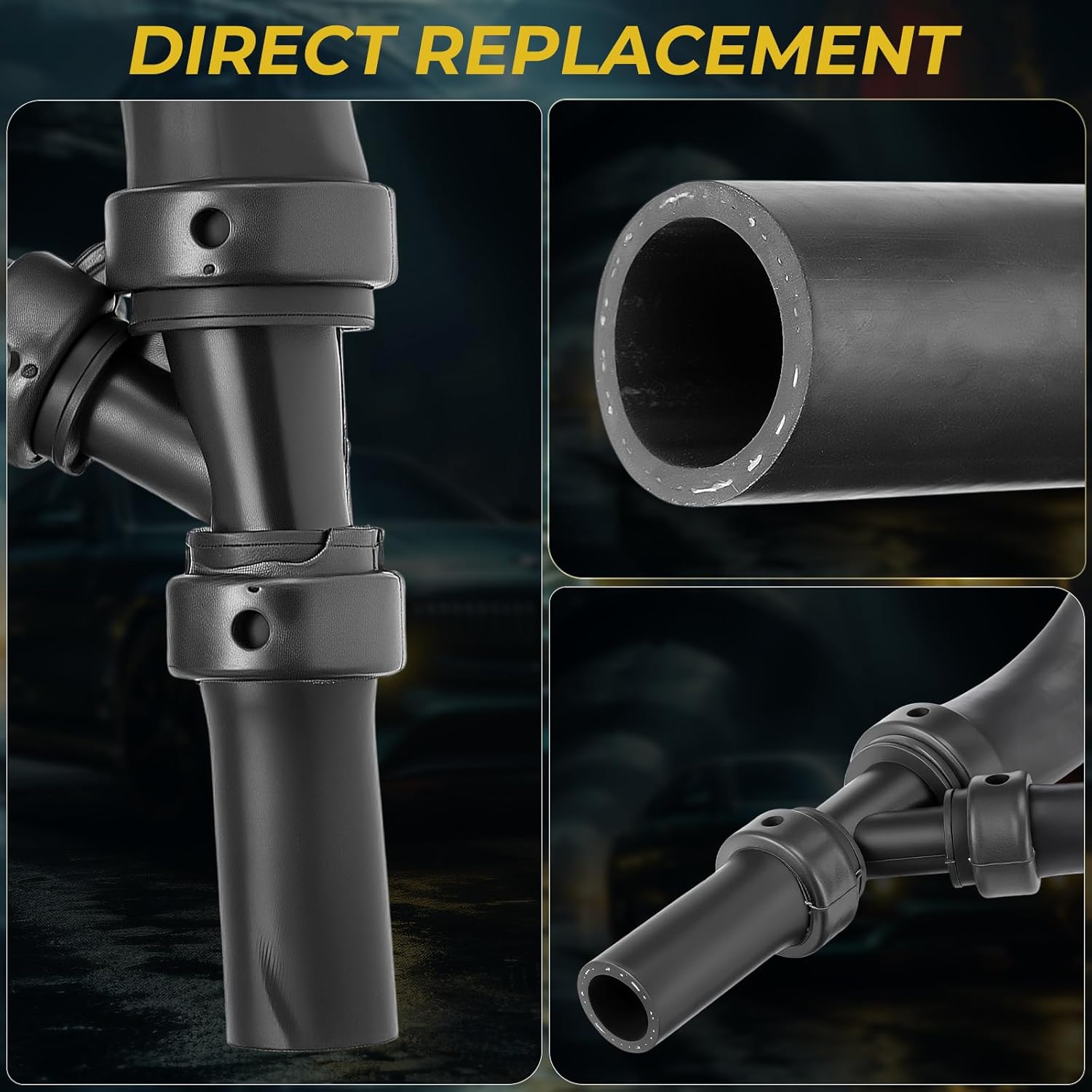 Engine Cooling Water Pipe Radiator Coolant Water Hose Fit for Chevy Silverado 2000-2014 5.3L 6.0L 6.2L V8 Tahoe Avalanche Suburban Fit for GMC Sierra Yukon HUMMER H2 Cadillac Escalade # 15834772