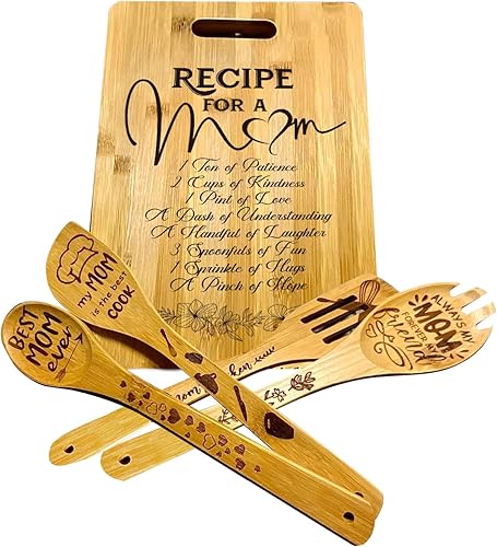 Miniatura 5 de KOLWOVEN Tabla de cortar para mamá de hija, regalos de cocina para regalos de Navidad, regalos para mamá de hijas, regalos de Navidad para mamá,