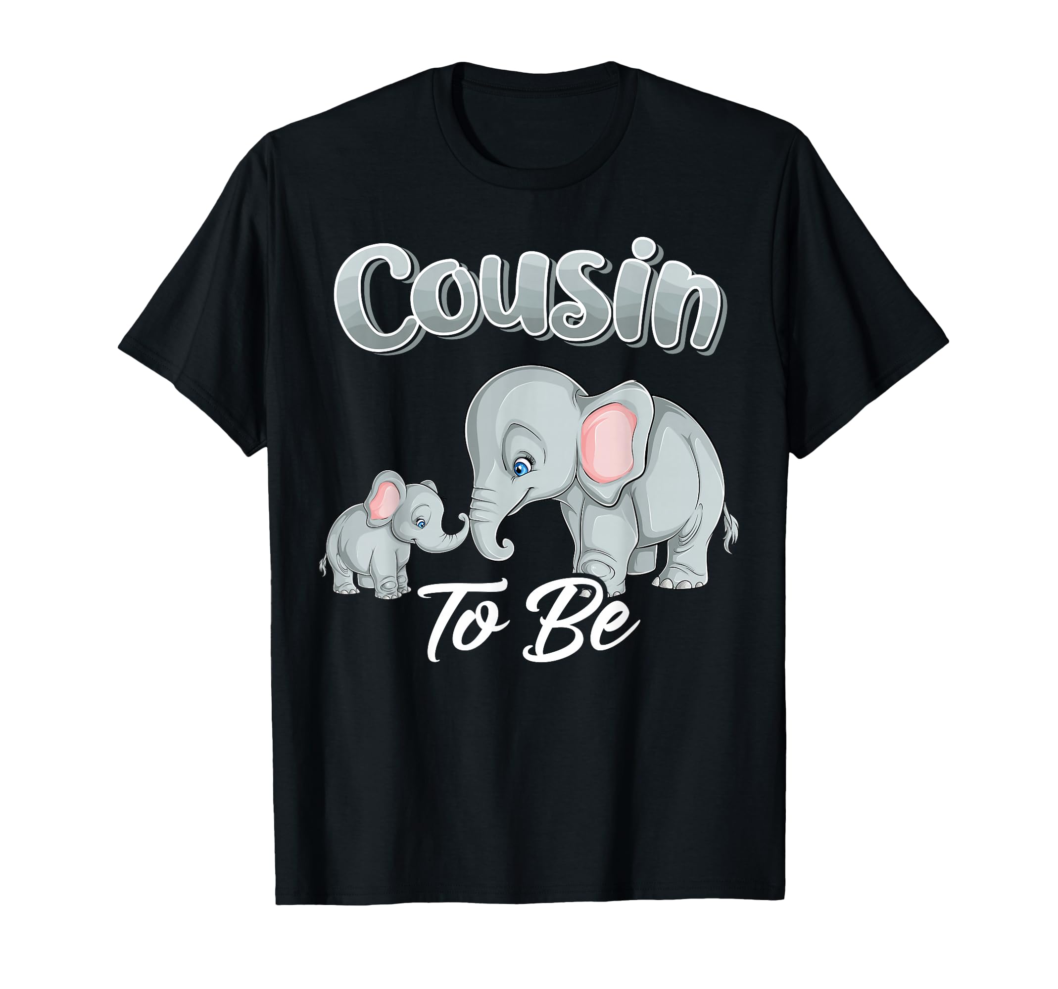 Soon Cousin to Be Elephants for Baby Shower Gender Reveal T-Shirt