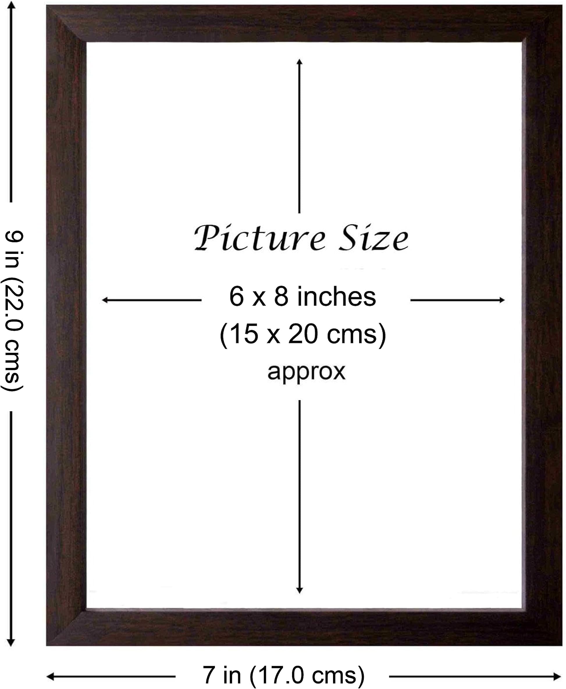 Baba Deep Singh ji with All Ten Sikh Gurus and Golden Temple in Amritsar, HD Printed Wall Decor Picture with Frame for Home, Office, Brown Wood (Small Size - 7 x 9 inches)