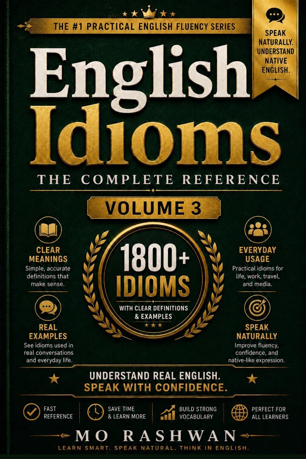English Idioms: The Complete Reference – Volume 3 (H–I): Master Common English Idioms from H to I with Clear Meanings, Real Examples, Dialogues, and Usage Tips