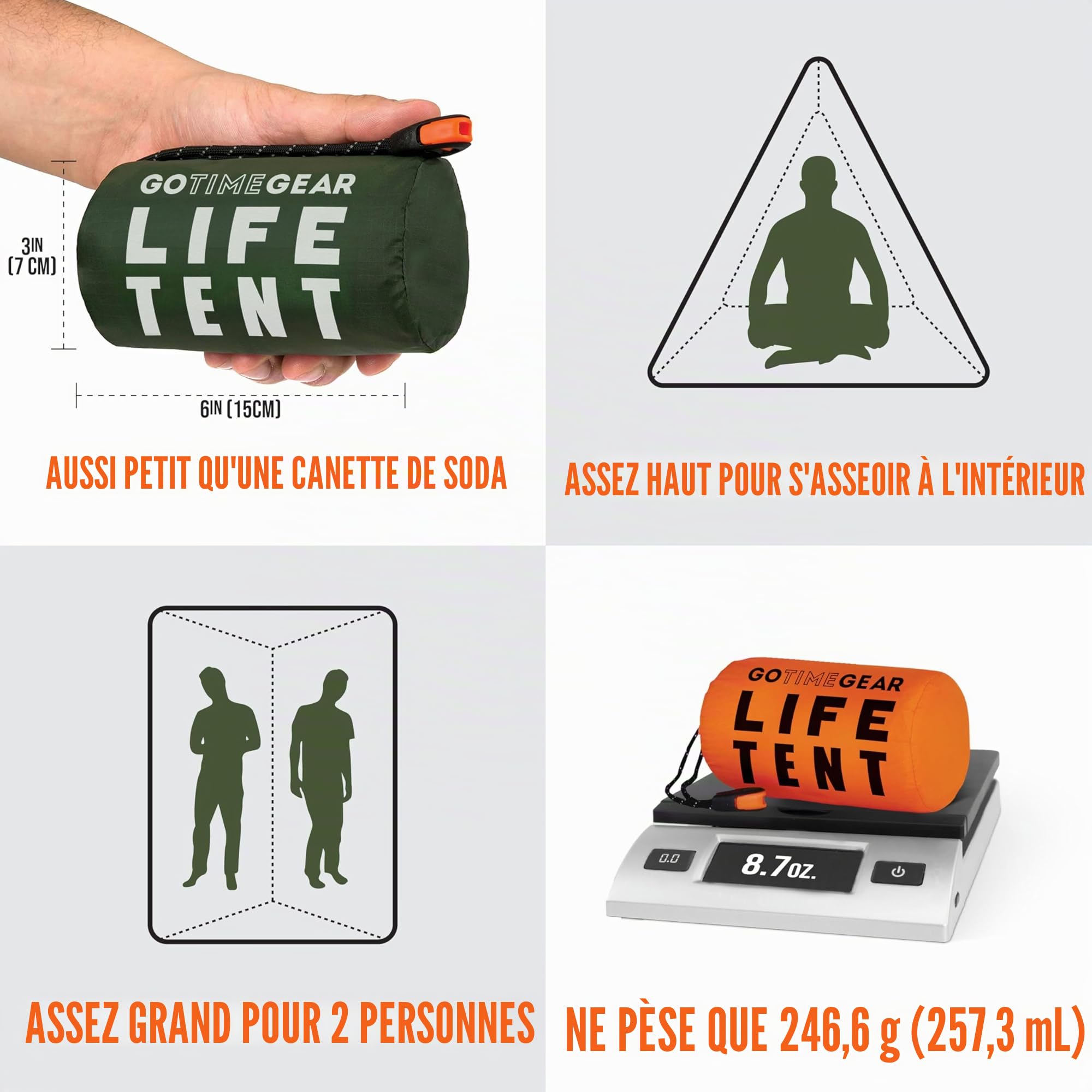 Go Time Gear Life Tent Emergency Survival Shelter