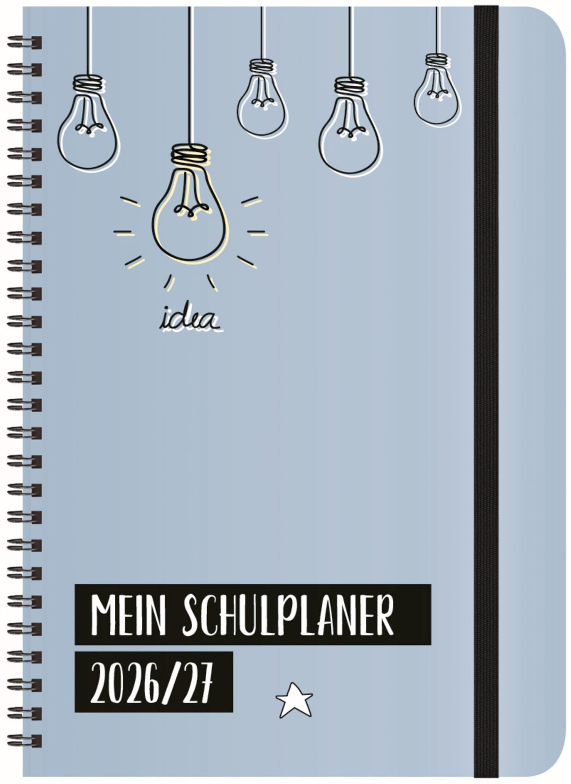 Schülerkalender Light on 2026/2027: mit 12-monat.-Kalendarium von August 2026 bis Juli 2027. Pro Woche 2 Seiten mit viel Platz für Notizen. Format 14,8 x 21 cm