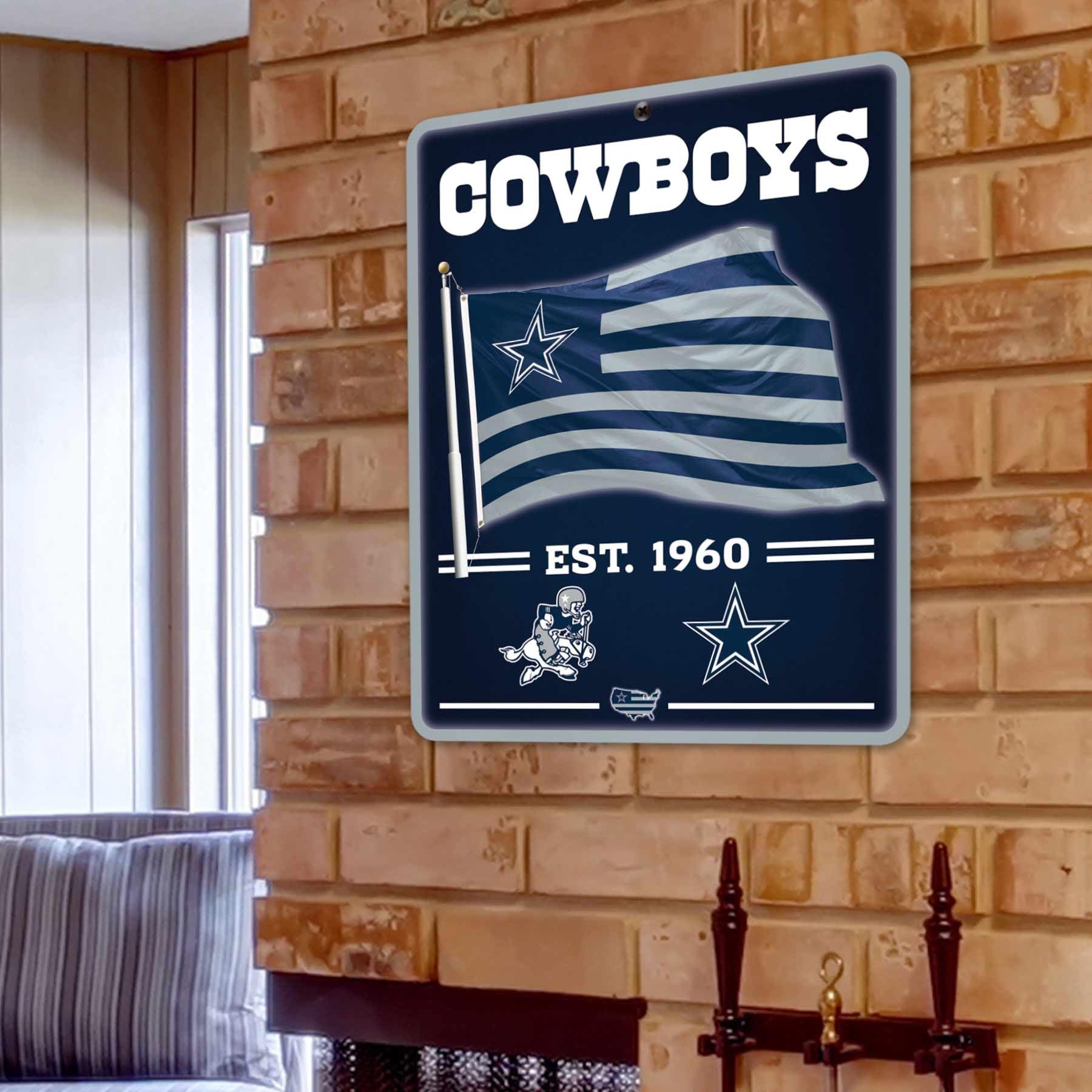 Bandiera Doppia Faccia Occhielli Metallo Bandiera Dallas Cowboys 90x150 Cm - Poliestere Ufficiale Con Loghi Bandiera Poliestere 150D - Foto 12