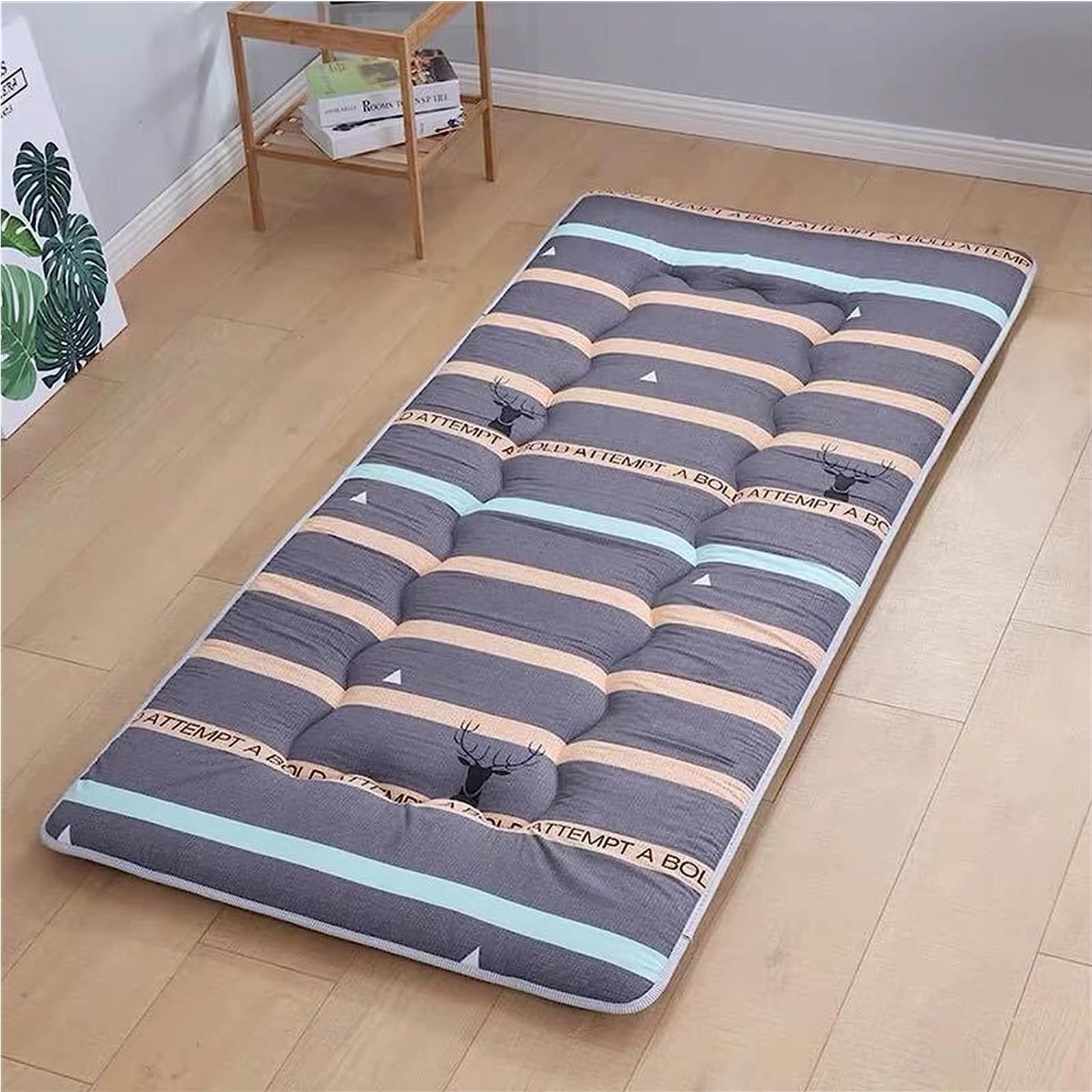 Dremdo Matelas De Sol Japonais. Matelas Futon pour Dormir, Se Prélasser, Camper, Faire du Yoga Et C'est Un Matelas Pliable,1,90x200cm