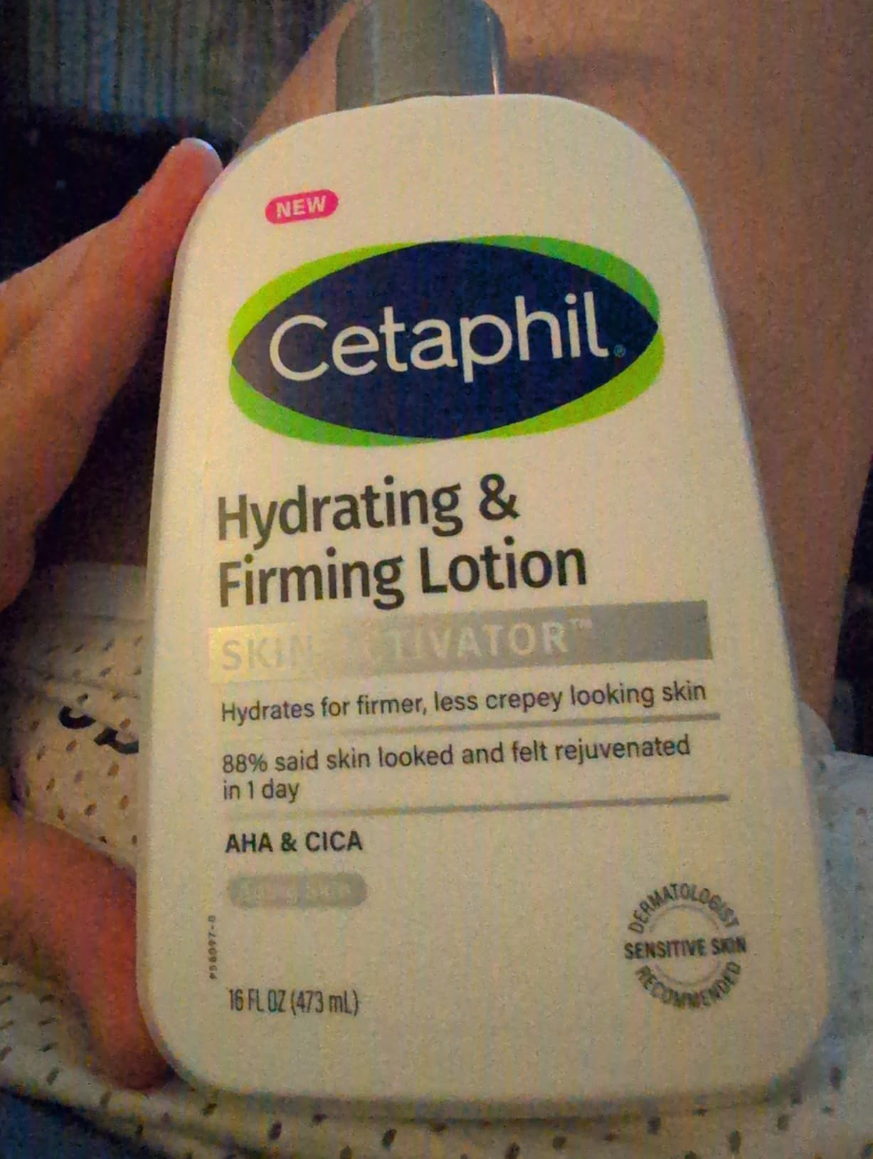 Cetaphil Skin Activator Hydrating & Firming Body Lotion 16oz, Mandelic Acid (AHA) and Centella Asiatica (CICA) Body Moisturizer, Hydrates and Firms Aging Skin, Anti-Aging Body Skincare