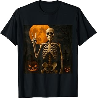 Scary Skeleton Halloween T-Shirt