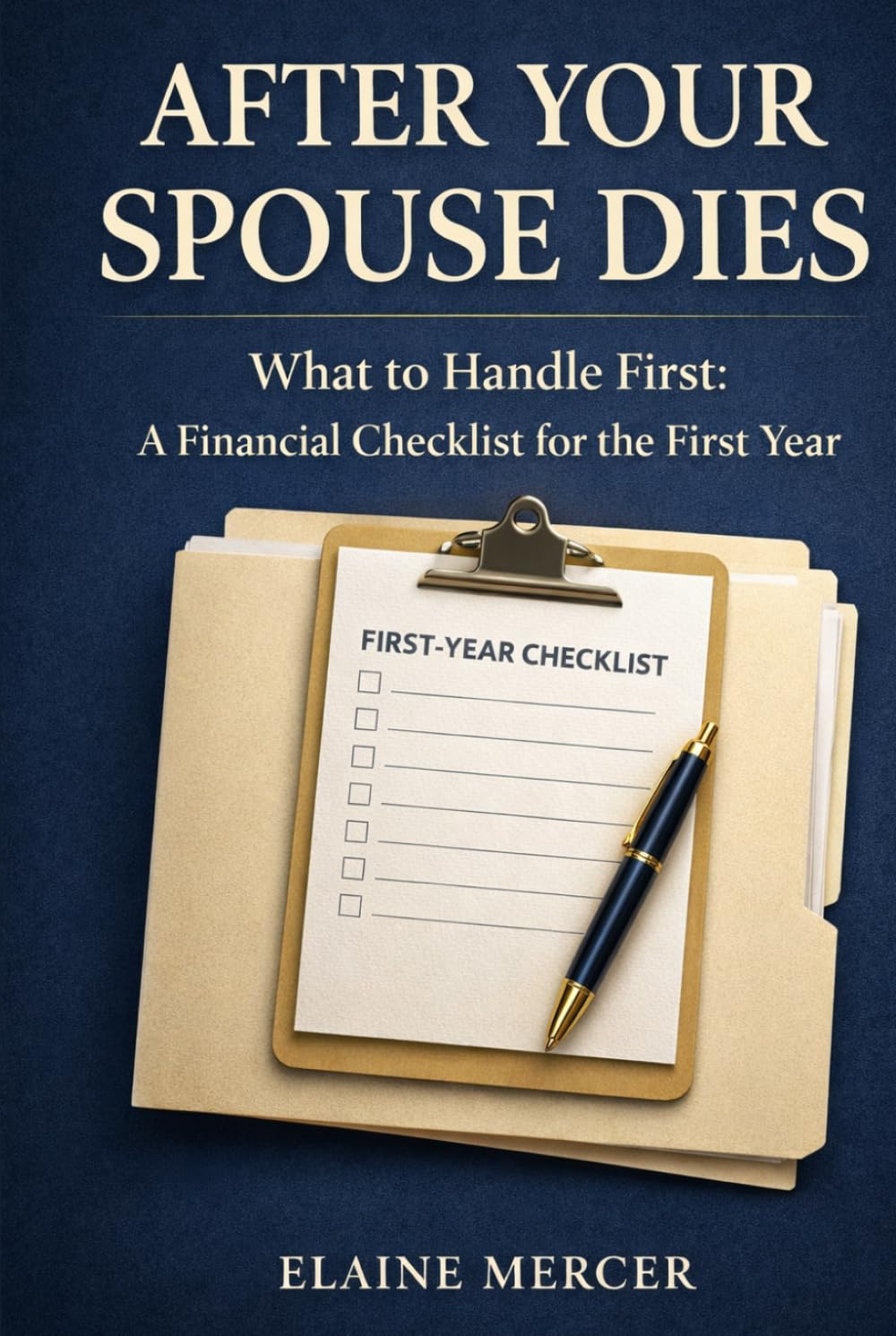After Your Spouse Dies: A Financial Checklist for the First Year: What to Do First With Bills, Benefits, Insurance, Paperwork, Taxes, and Accounts
