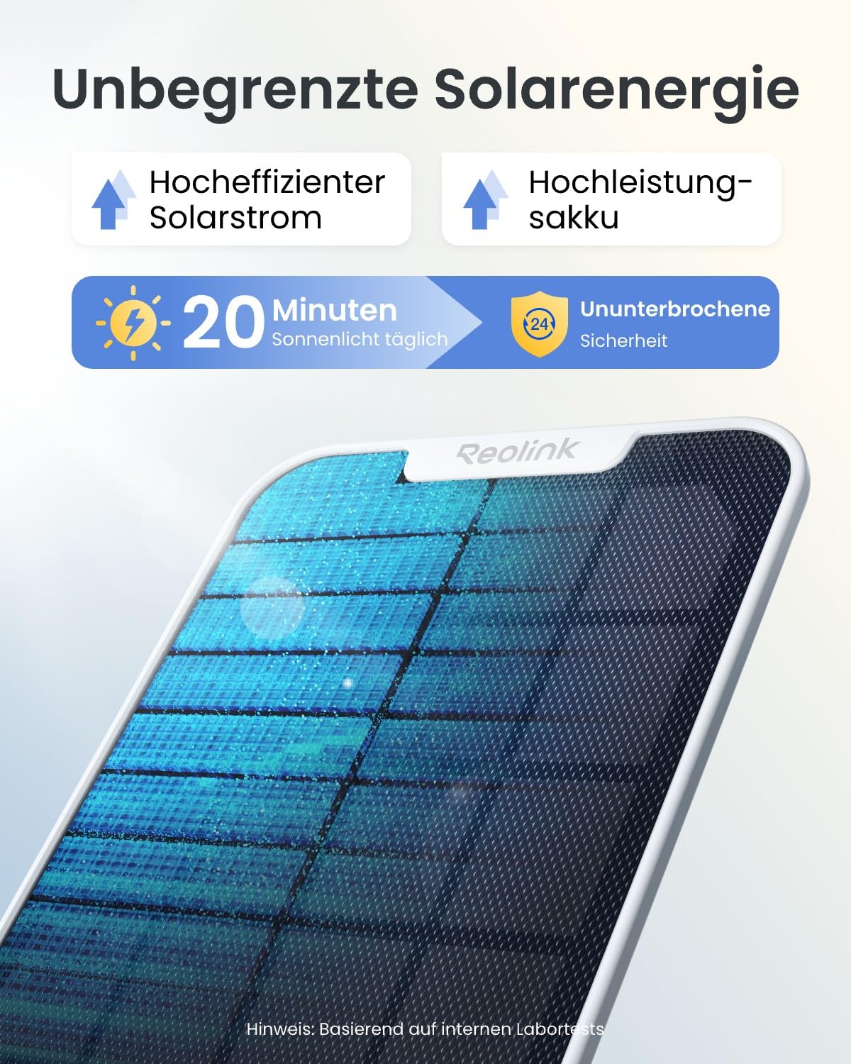 Reolink Erste 4K Solar Überwachungskamera Aussen Akku, Argus PT Ultra + Solarpanel, 2,4&5GHz WiFi, Auto-Tracking, Solar WLAN Kamera Outdoor mit 8MP UHD Farbnachtsicht, KI-Erkennung, Keine Monatsgebühr