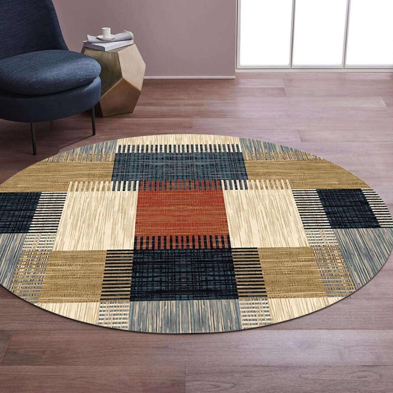 SSDDLZEQ Premium durable range Multifunctional Protective Mat For Carpets And Hardwood Floors, Suitable For Gaming Chairs(D,140cm)