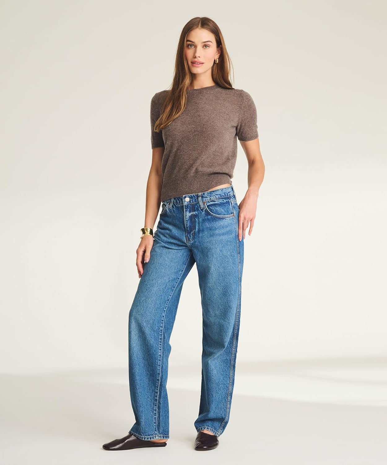 NAADAM, Lightweight Cashmere Short Sleeve Sweater - Image 2