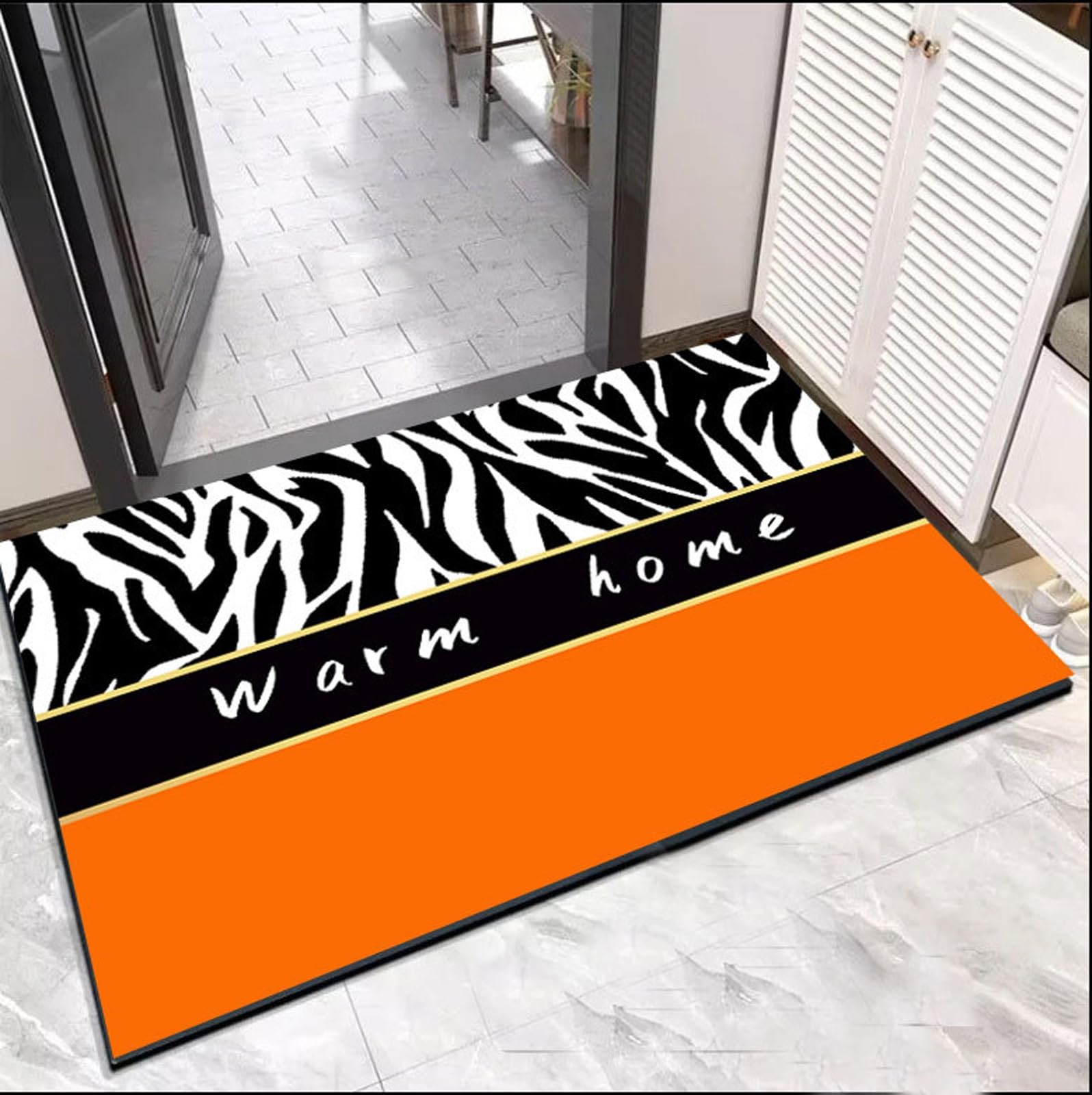Paillasson d'entrée extra durable fini les portes bloquées avec ce tapis fin