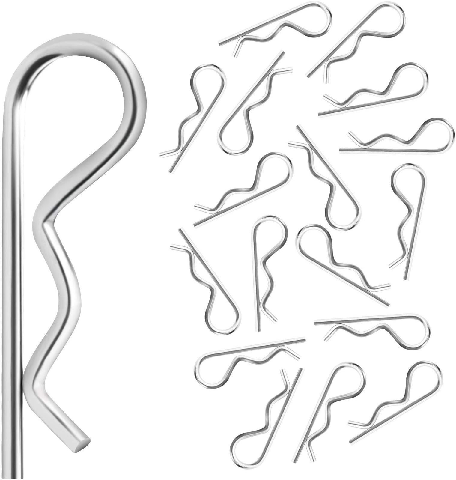 KCRTEK 50-Pack Universal RC Body Clips for All 1/10 1/12 Scale Redcat HPI Himoto HSP Exceed RC Car Parts Truck Buggy Shell Replacement