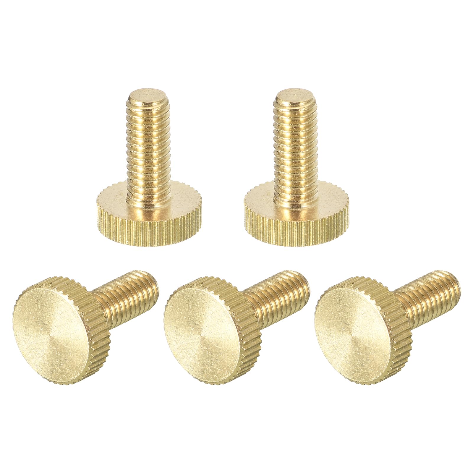 Brass Thumb Screws - M5 Knurled Fasteners -8