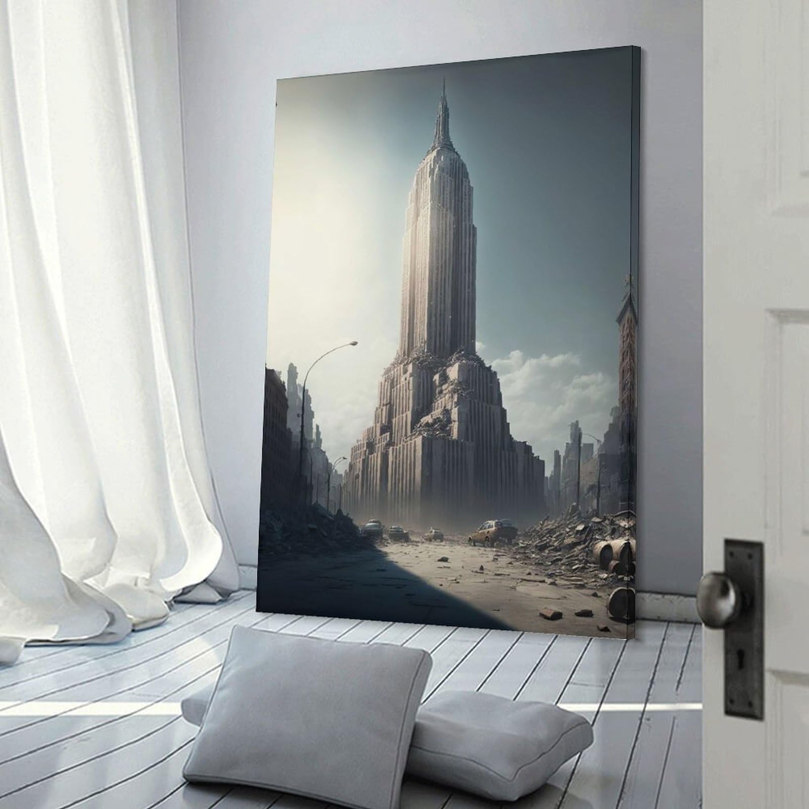 Junmoney New York City Decorative Canvas Print 20x30inch(50x75cm), for Gallery Wall Layouts in Home Or Office, Home Wall Art for Statement Displays