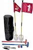 Mini Golf Course For Beach Backyard Putting Game, 2X Adjustable Golf Putters, 2X Golf Flags & Putting Hole Cups, 2X Golf Balls, 1x Digger and Travel Bag