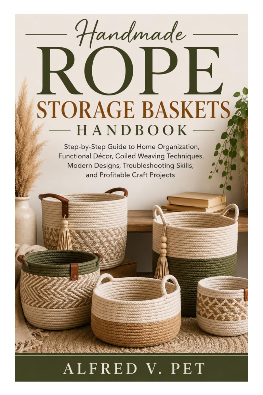 HANDMADE ROPE STORAGE BASKETS: Step-by-Step Guide to Home Organization, Functional Décor, Coiled Weaving Techniques, Modern Designs, Troubleshooting Skills, and Profitable Craft Projects
