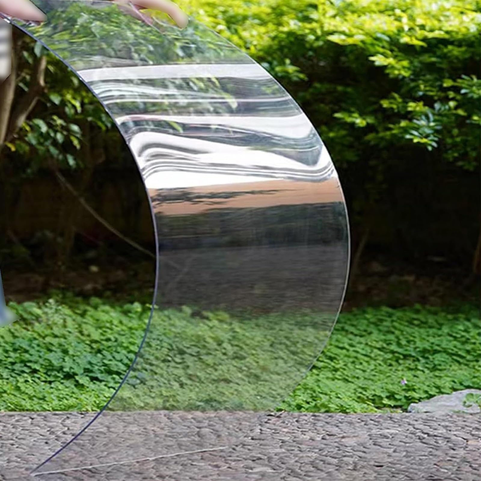 Polycarbonate transparent plastic sheet,Weather-Resistant and Transparent Greenhouse Roofing Sheets,Polycarbonate Sheets,shed roofing panels,Wind and rain resistant.(Thickness: 1mm)(Clear,6 x 26.2ft)