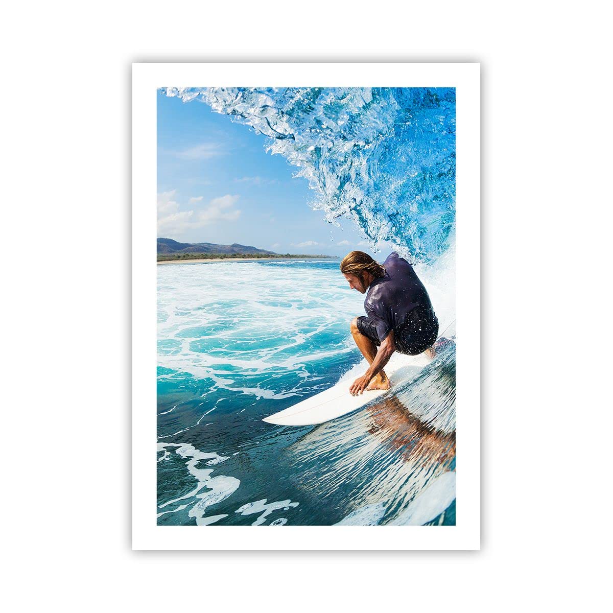 Tableau Sur Toile Déco Murale Plage Coquillage - Impression Moderne 70x50cm Sans Cadre Pour Salon Chambre