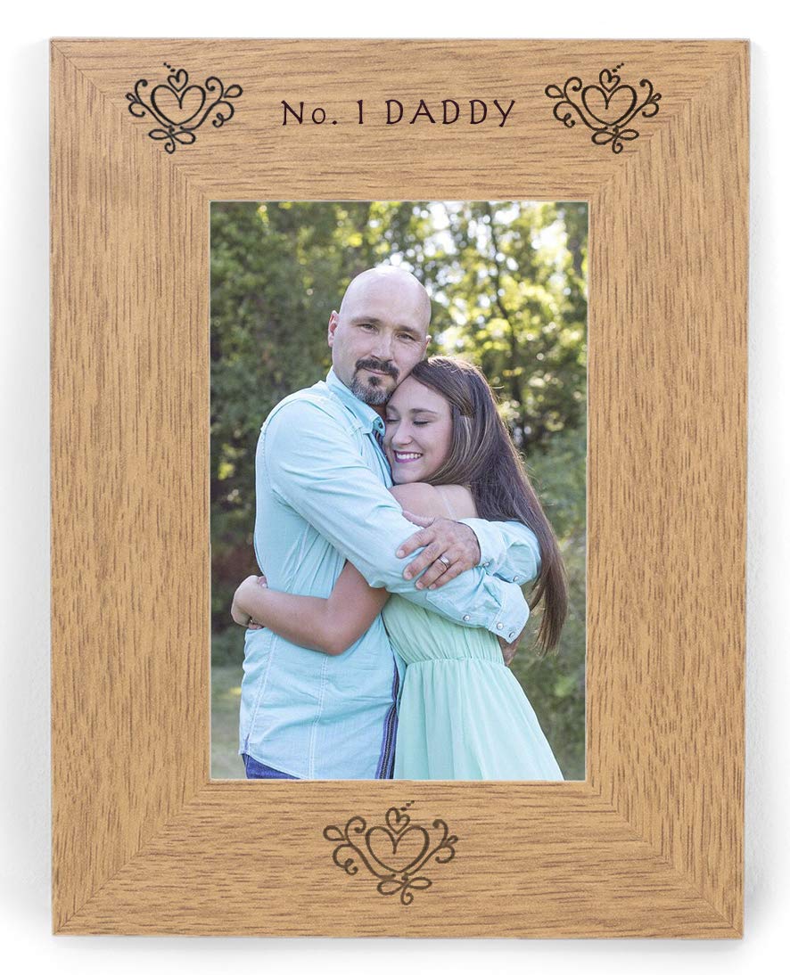 Chris Bag Of Goodies No 1 DADDY 6x4 6 x 4 Picture Photo Frame Gifts for Birthday Novelty Keepsake From Son Daughter Kids