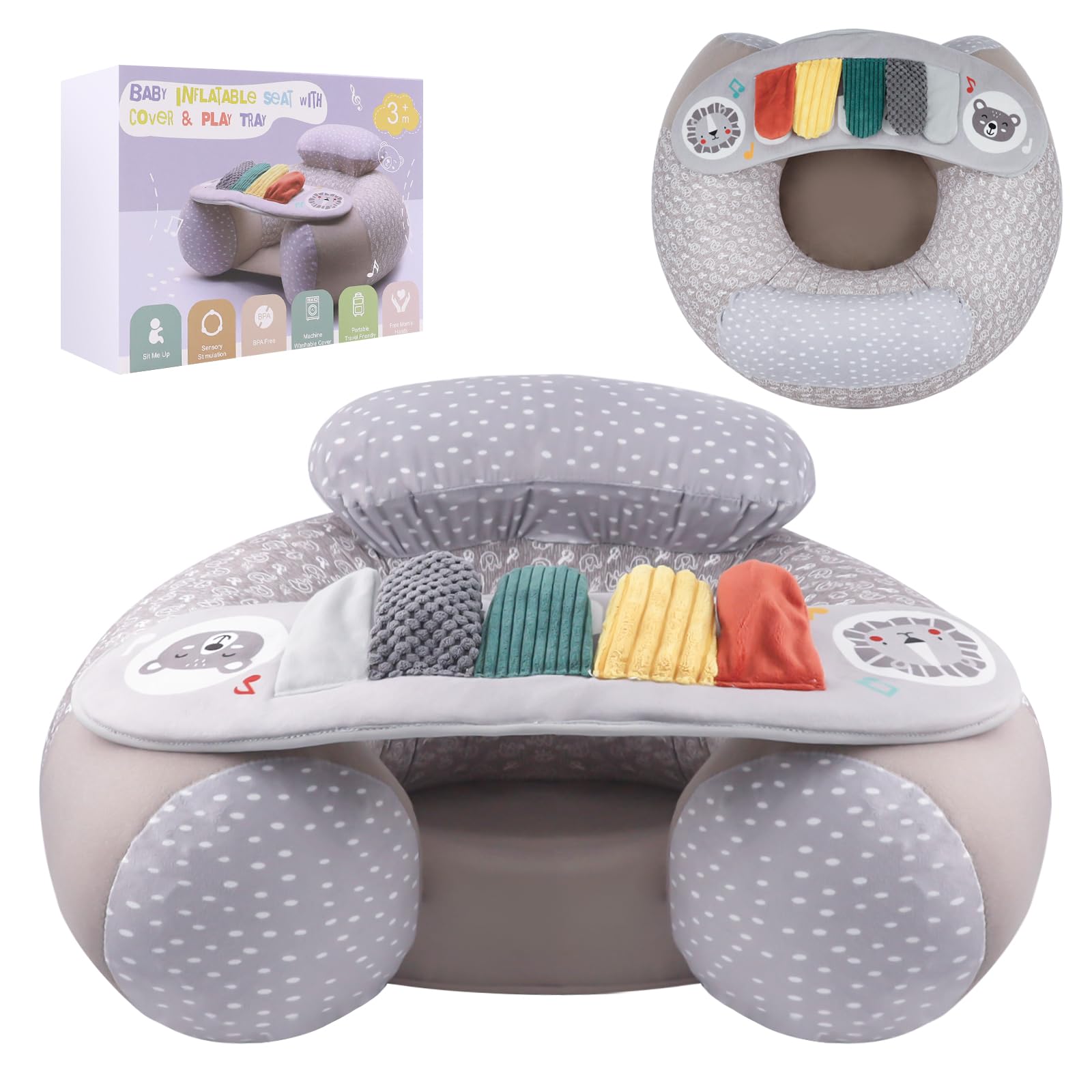 Blublu Park Upgraded Blublu Park Baby Donut Sit Me Up Floor Seat - floor seats and loungers | Mubboo