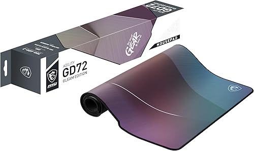 MSI Gaming XXL - Alfombrilla de mouse para juegos de seda ultra suave de baja fricción con base de goma natural antideslizante de 0.118 pulgadas de