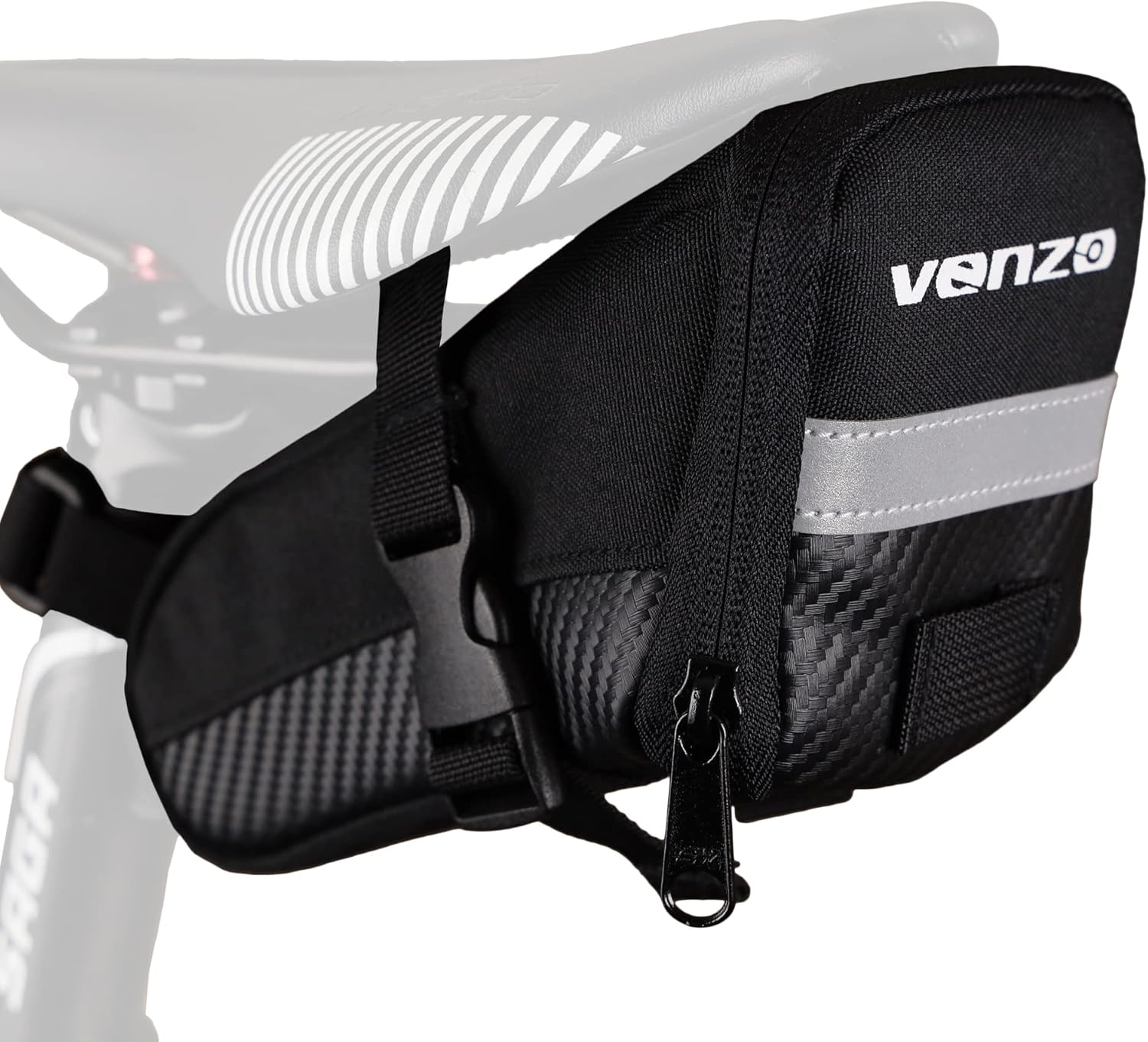 Venzo Road Mountain MTB Bike Bicycle Accessories Polyester Seat Saddle Bag Large : Sports & Outdoors