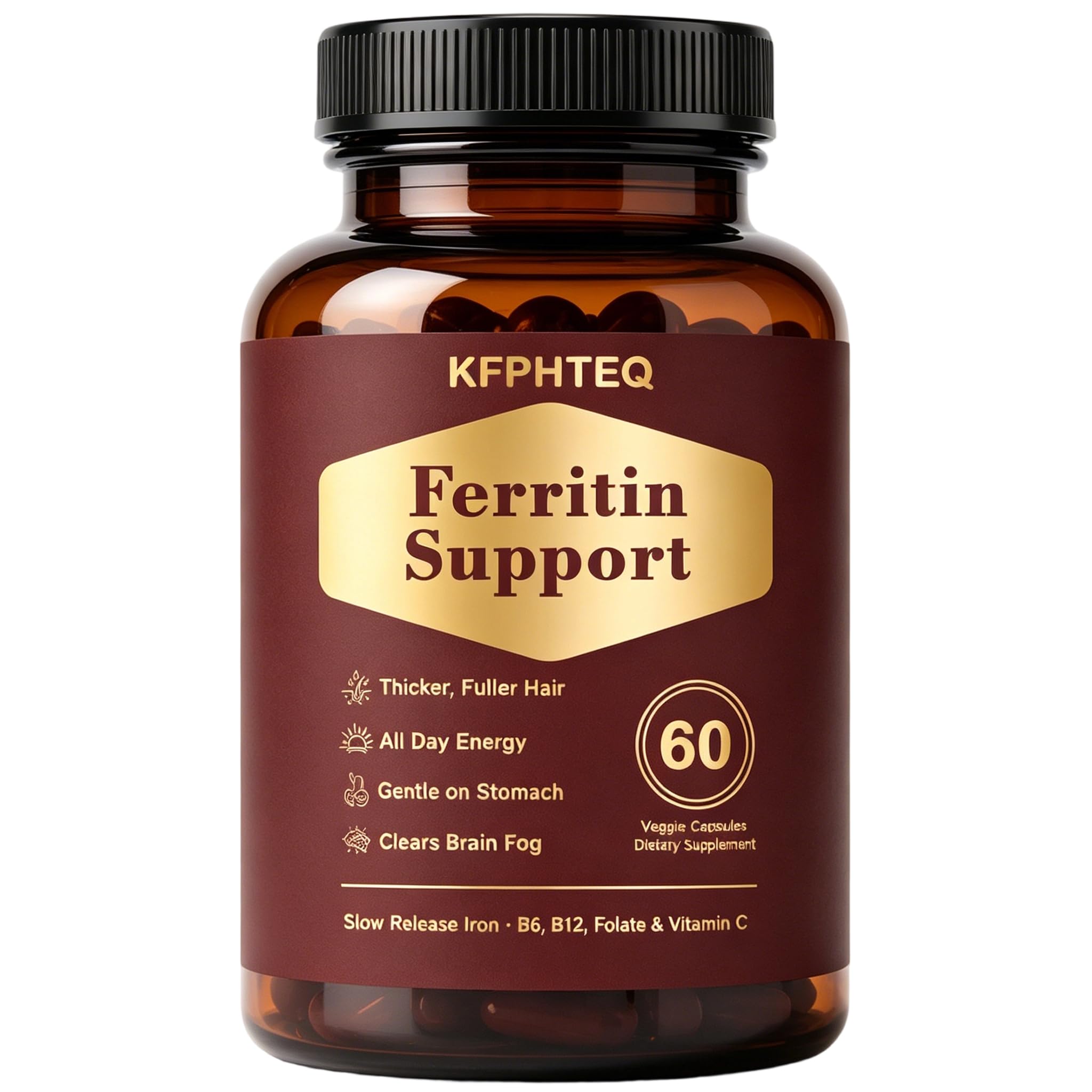 Ferritin Supplement for Women, Ferritin Support, 60 Capsules