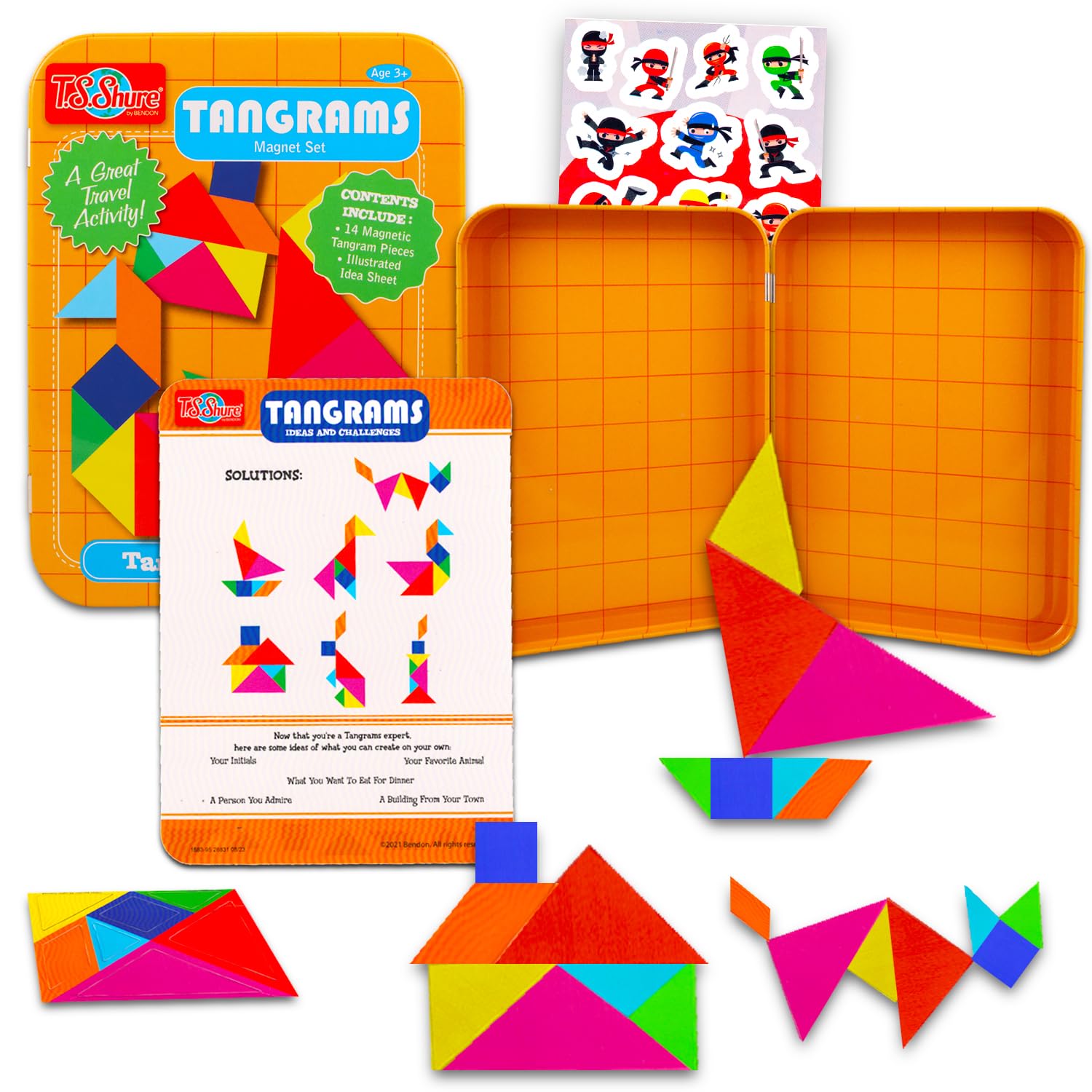 Amazon.com: 360 Combination Tangrams Travel Game with Portable