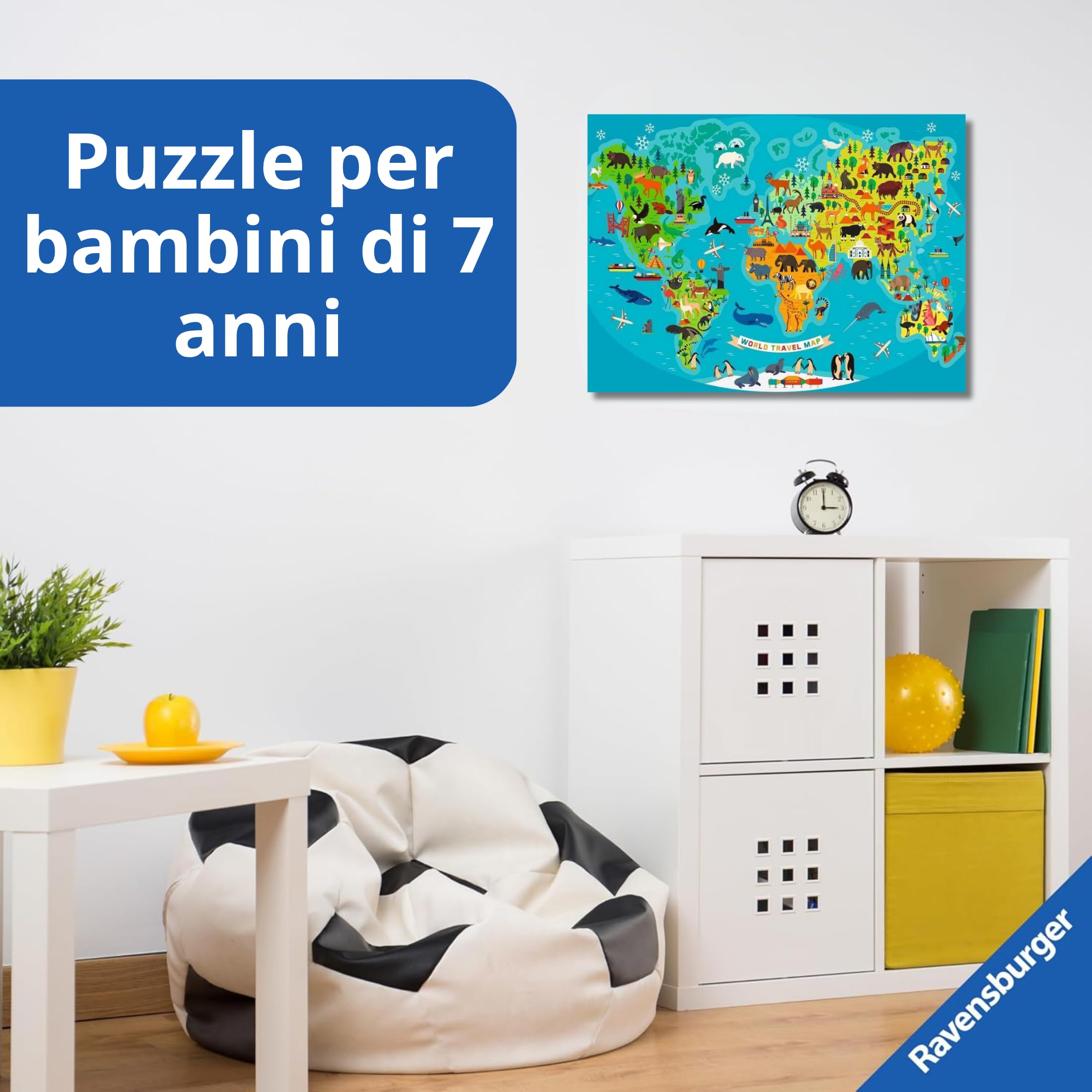 Ravensburger 20737 Conoscenza E Risate - Mondo Animale Avventuroso - Gioco Da Tavolo Per Bambini 6+ Per 2-4 Giocatori, Quiz E Azione