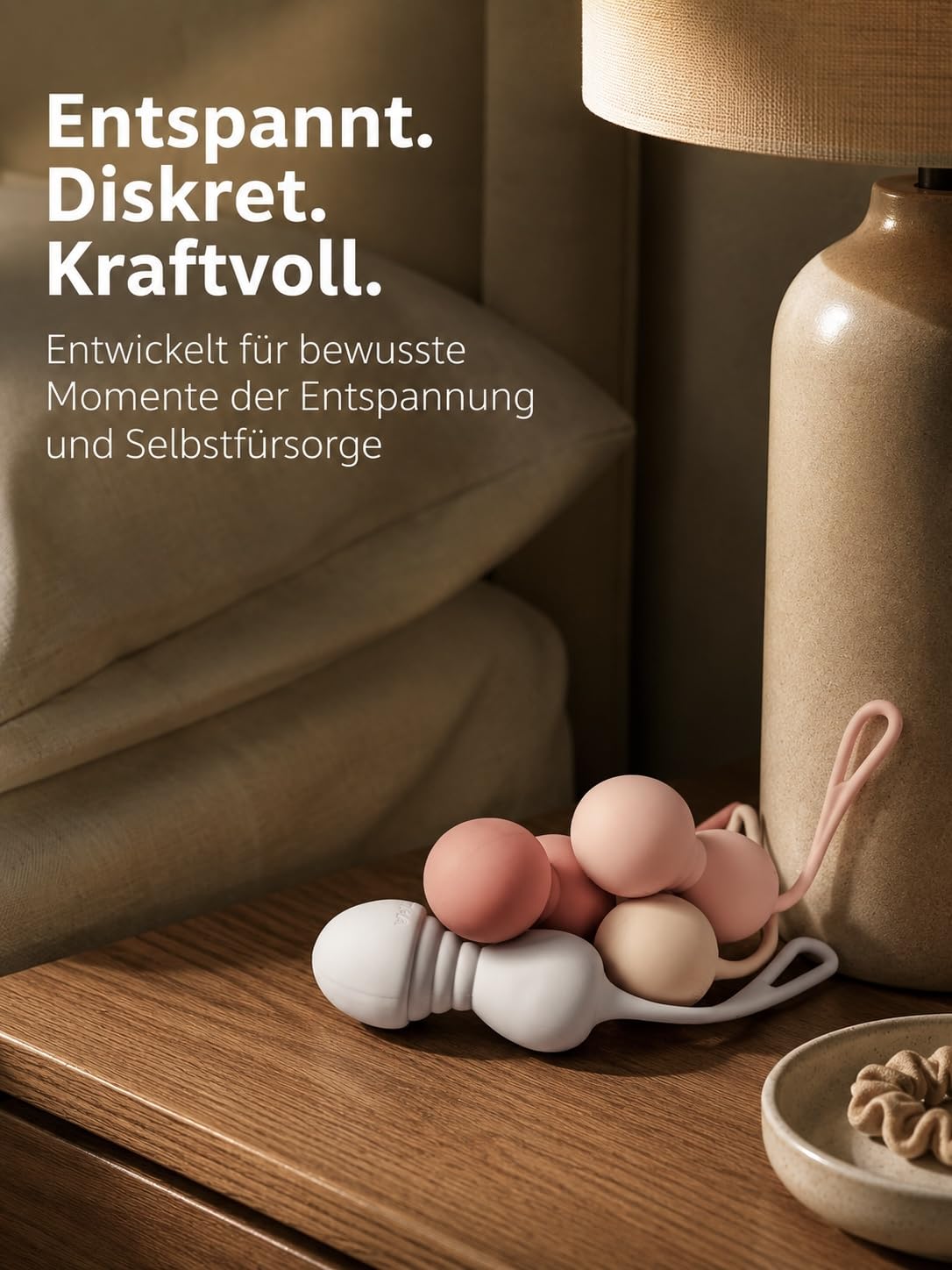 INTIMA Beckenbodentrainer für Frau mit Vibration | 4-teiliges Set mit Fernbedienung | Liebeskugeln | Kegel Balls | Stärkung der Beckenbodenmuskulatur bei Blasenschwäche & Inkontinenz