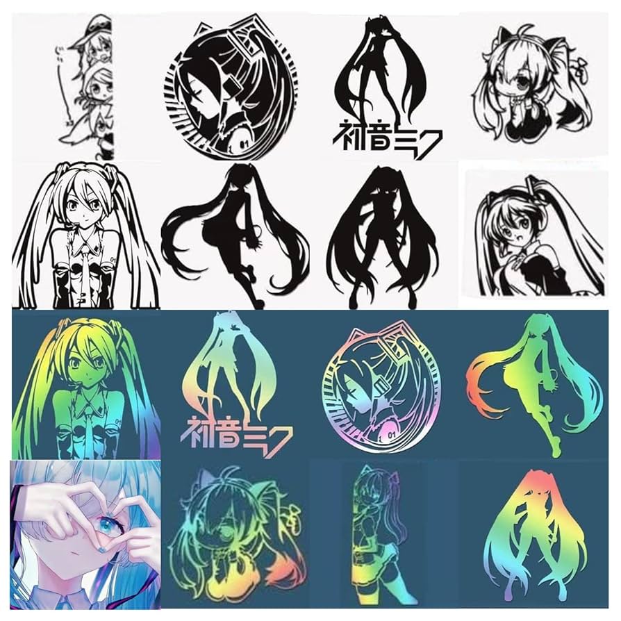 初音ミク　ステッカーシール Amazon.co.jp: MIKU 初音ミク ステッカー バイク シール 車
