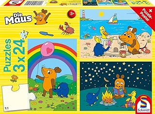 Schmidt Spiele 56212 "The Mouse - Good friends Puzzle (3 x 24-Piece)