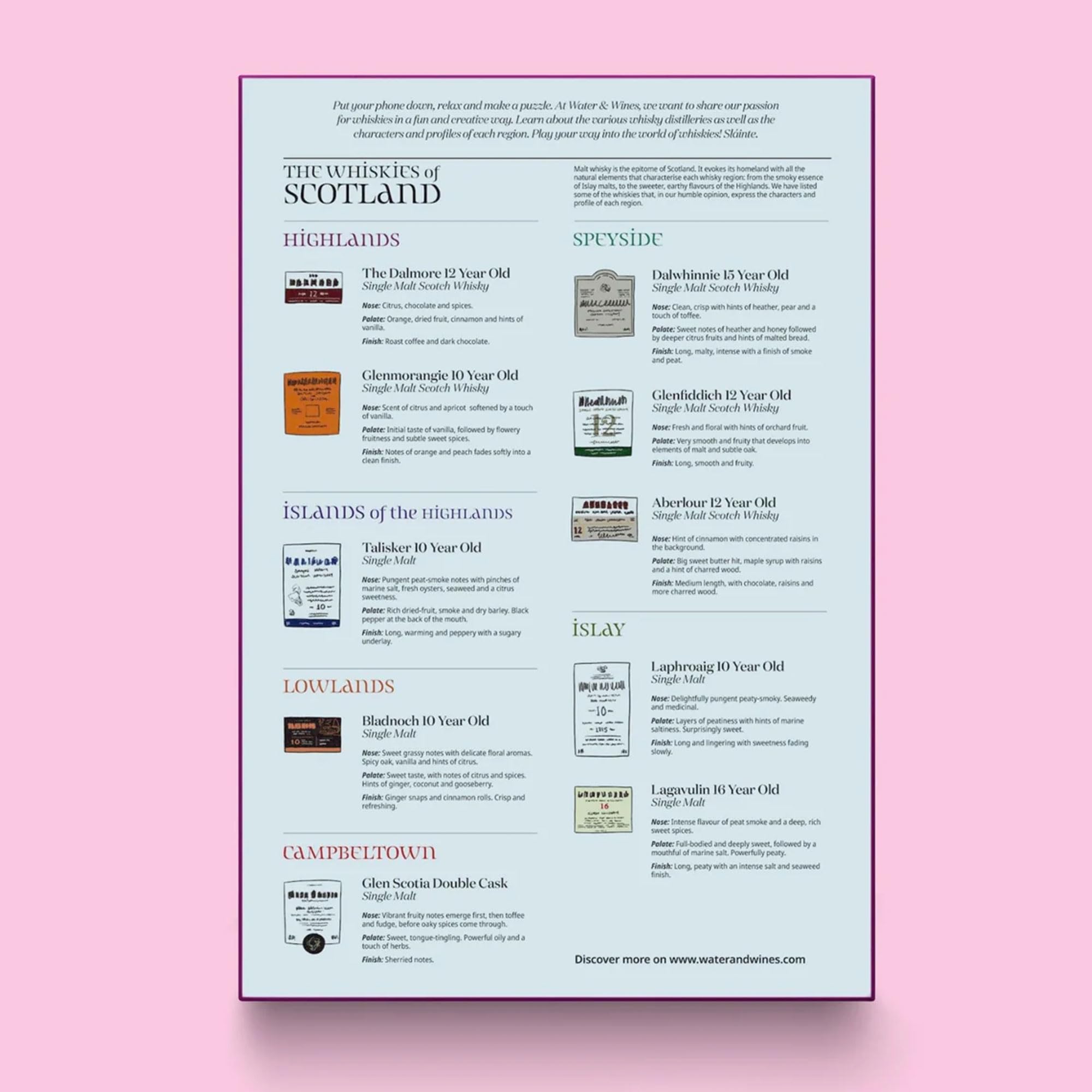 Amazon | スコットランドウイスキーパズル - 手描きのジグソーパズル