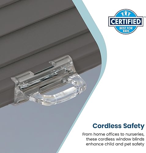 Miniatura 4 de BlindsAvenue Persiana Celular de Panal sin Cordón, Celda Única de 916", Opaca, Antracita, Tamaño 18" An x 48" Al