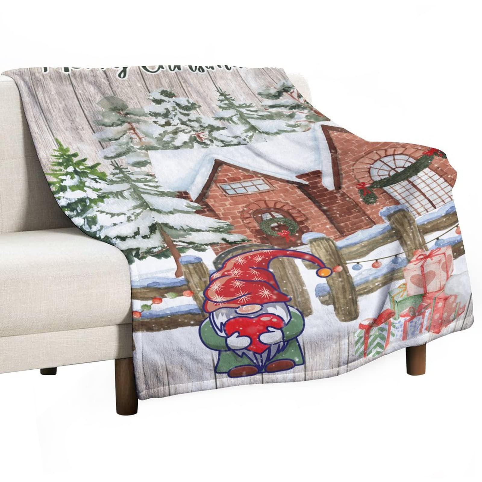 Couverture chaude nain de Noël le cadeau idéal en peluche pour enfant