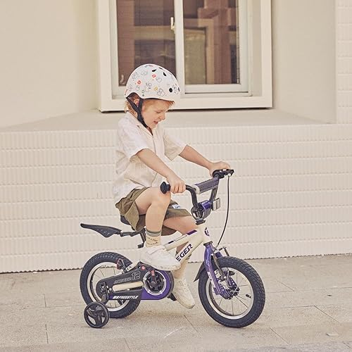 Miniatura 8 de ACEGER Bicicleta para niños de 2 a 10 años, estilo BMX, para niños y niñas de 2 a 10 años, bicicleta para niños de 12, 14 y 16 pulgadas, con ruedas