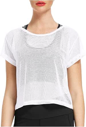 Haut Court Zara En Dentelle Résille Noire - Taille S Manches Longues - Occasion Très Bon état