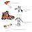 Crampons Ice Cleats Traction Snow Grips for Boots Shoes Women Men Anti Slip 19 Stainless Steel Spikes Safe Protect for Hiking Fishing Walking Climbing Mountaineering