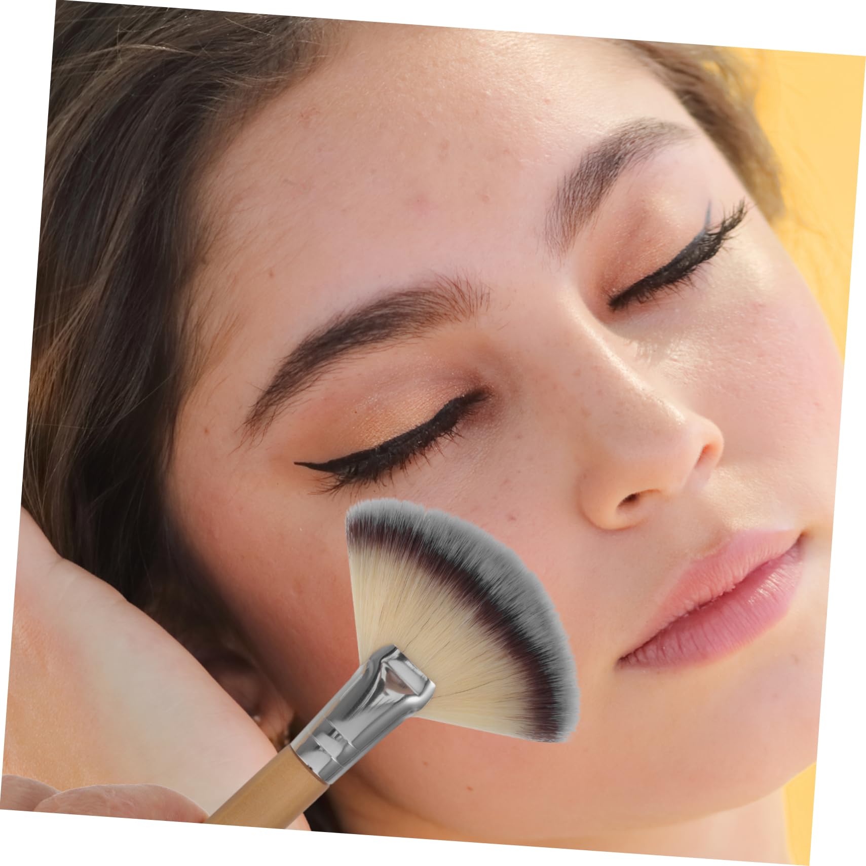 FRCOLOR 20pezzi Per Per Fard e Illuminante Professionali Per Makeup Setole Morbide e Densità