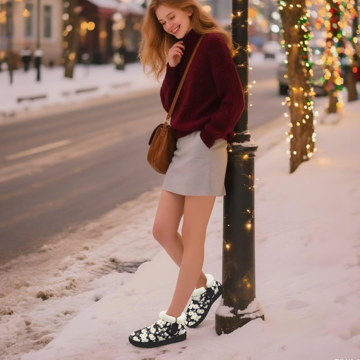 Comfy Soft Snow Boots for Women Warm Winter Boots Fashion Winter Shoes for Leisure Walking