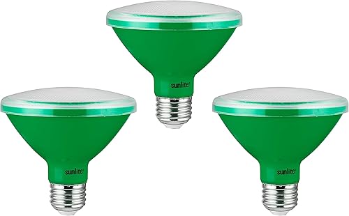 Sunlite 40240 - Bombilla LED PAR30 empotrable de cuello corto, 8 vatios (equivalente a 75 W), base mediana (E26), reflector, certificación ETL,