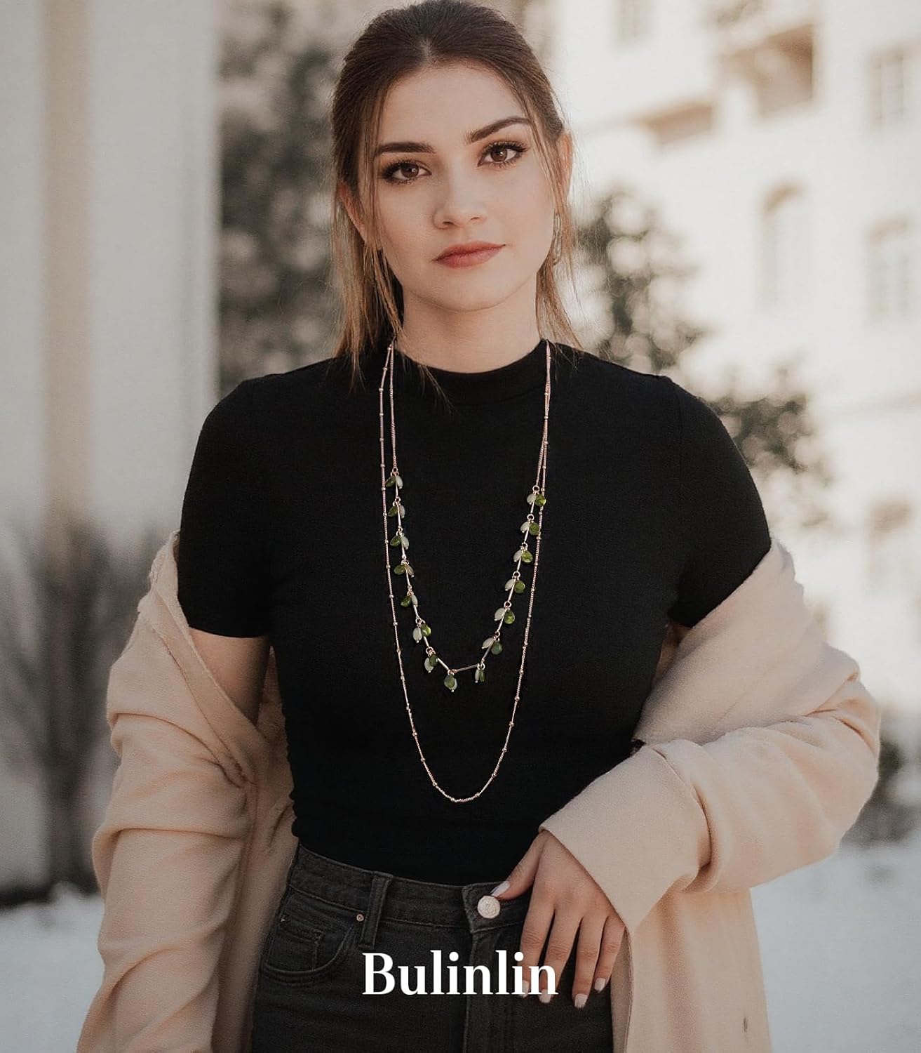 BULINLIN Layered Long Necklaces for Women Long Beaded Chain Necklace CostumeJewelry Mothers Day Gifts for Mom - Image 3