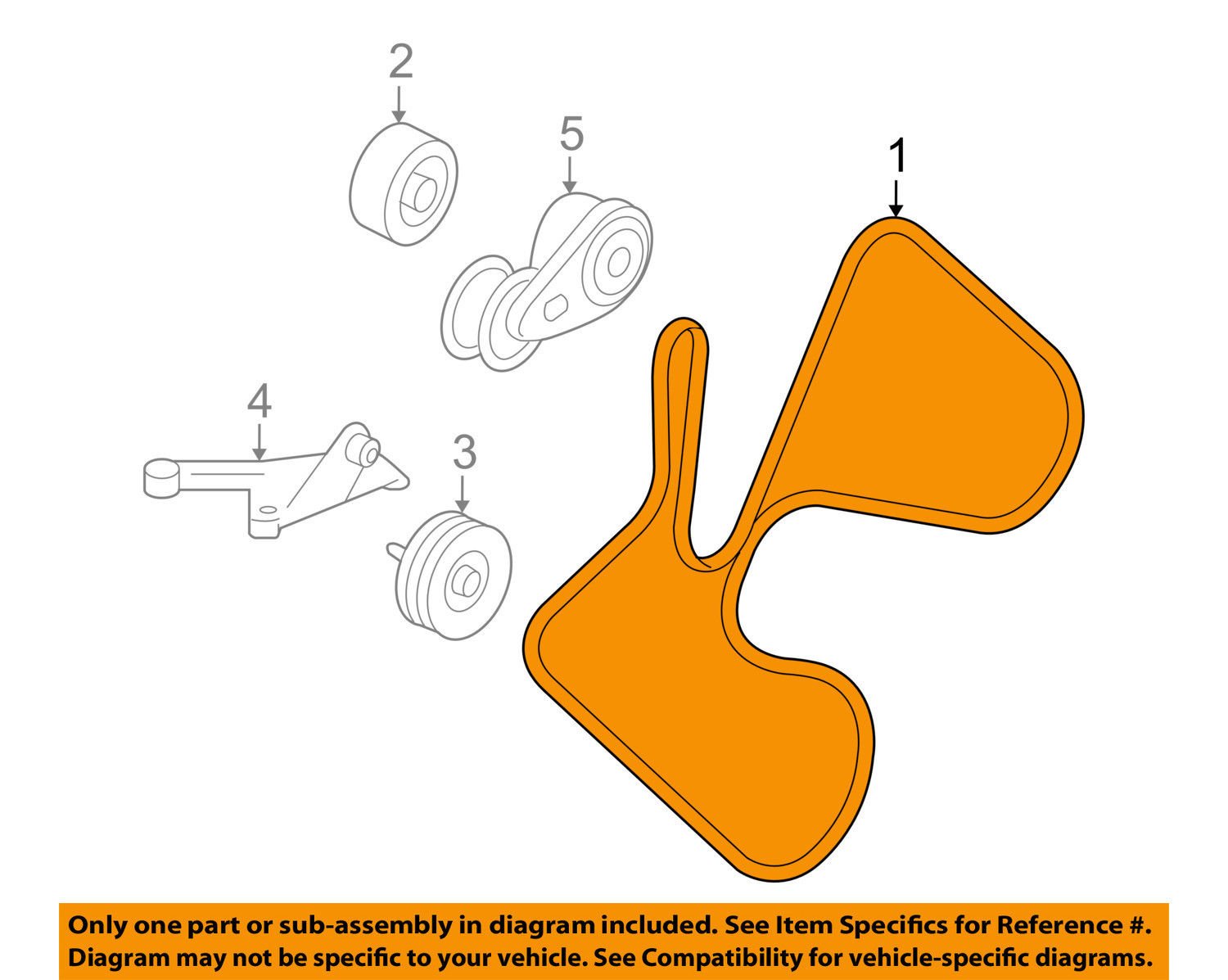 Amazon.com: New OEM Serpentine Fan Belt GM 98035628 Ref 5060935 