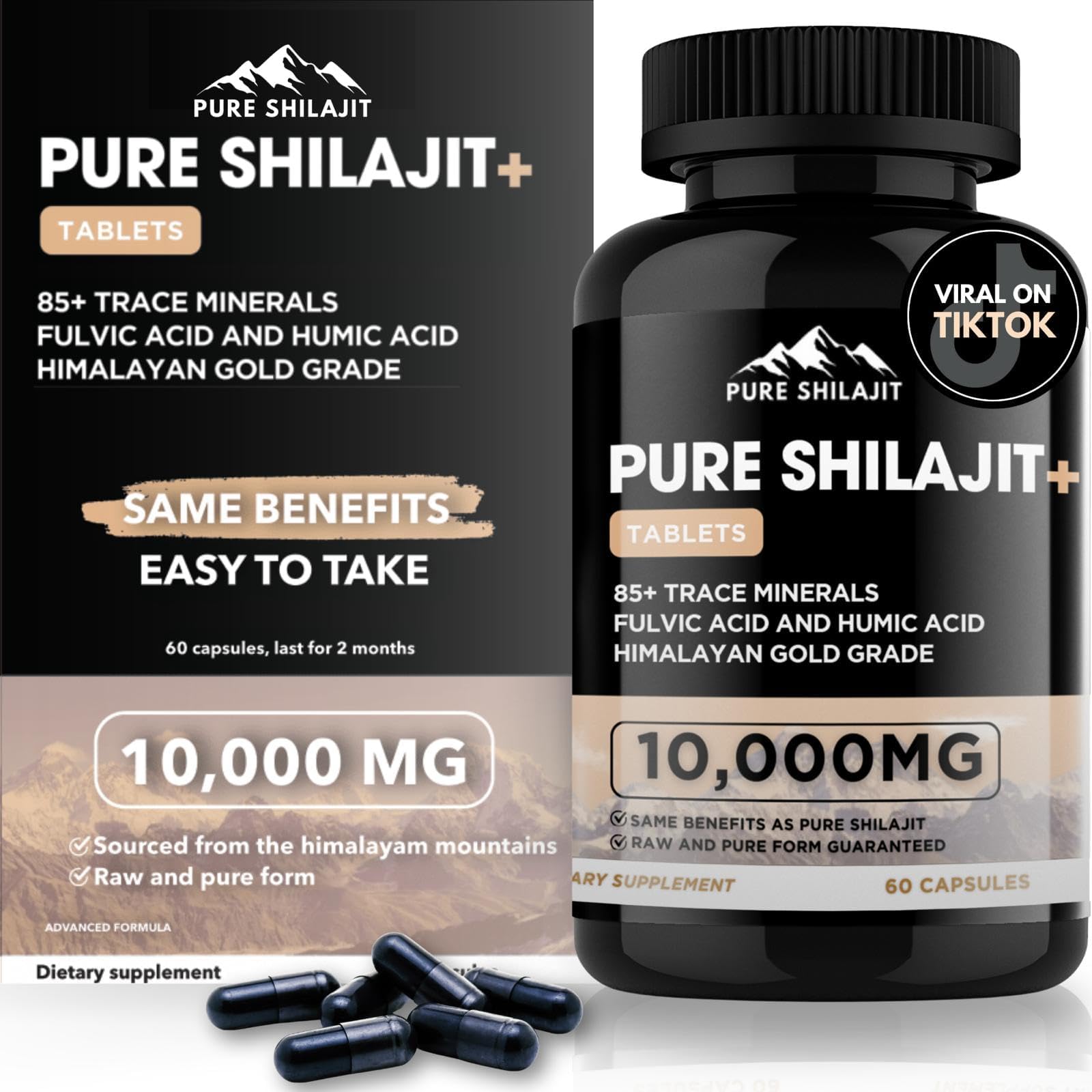 1-3x 10000mg Puro 100% Himalayano Shilajit, Resina Morbida Organico Acido Fulvico Estremamente Potente - Foto 4