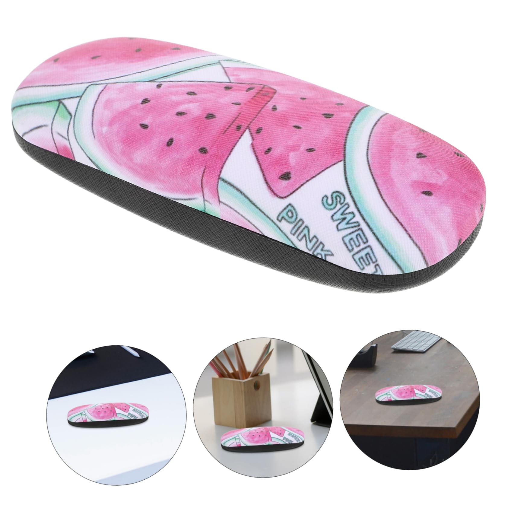 VANZACK Custodia Occhiali Leggera con Design Fetta Anguria Scatola Portatilper Sole e Occhiali Perfetta per Facile per Viaggi