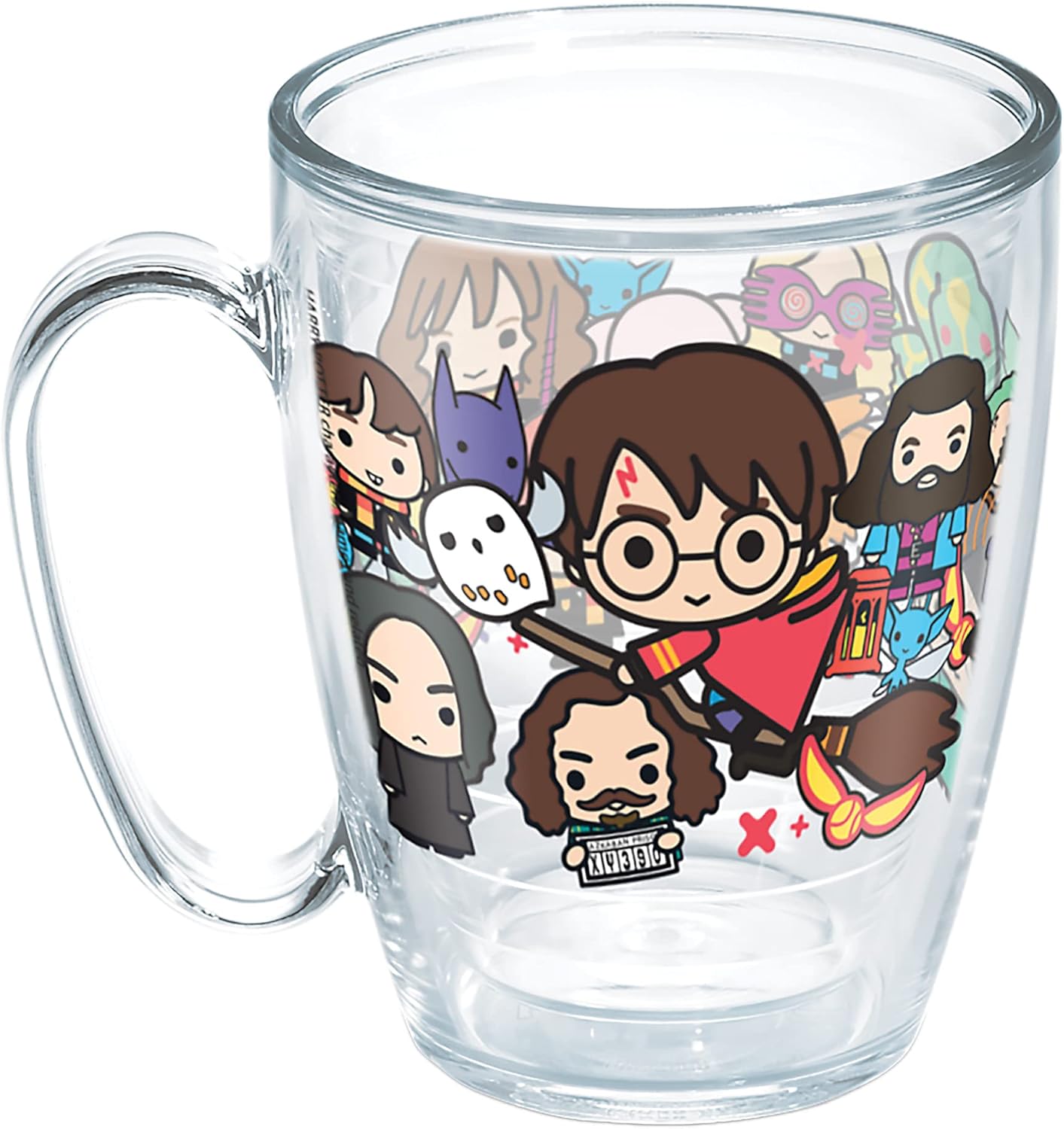 Tervis Made in USA Double Walled Harry Potter - Group Charms Insulated Tumbler Cup Keeps Drinks Cold & Hot, 16oz Mug, Unlidded