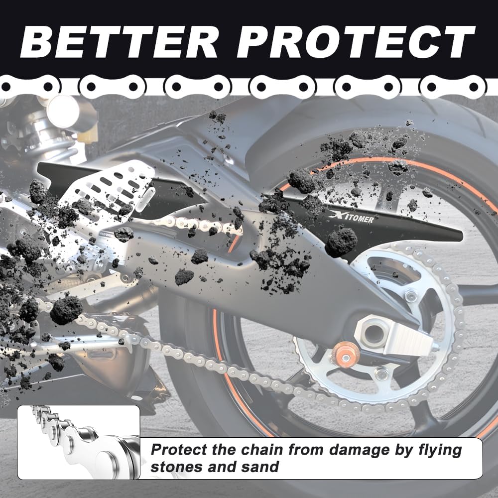 Xitomer Rear Chain Protector Fit for FZ1/ FZ8/ YZF-R6/ YZF-R6S Chain Guard Case Saver Protector