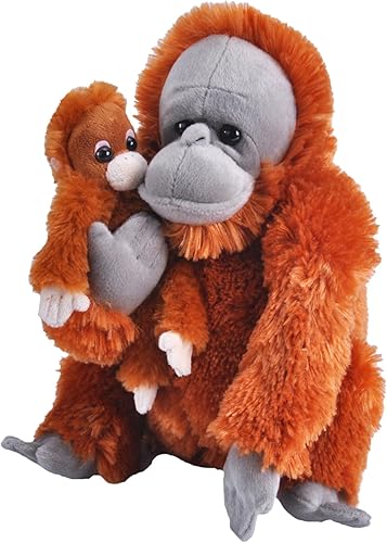 Wild Republic Peluche de orangután de mamá y bebé, juguete de peluche, regalos para niños, animales de zoológico, 12 pulgadas disponible en Yaxa Colombia